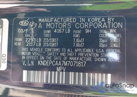 2021 Kia Seltos Lx from USA, damaged, VIN KNDEPCAA7M7071817